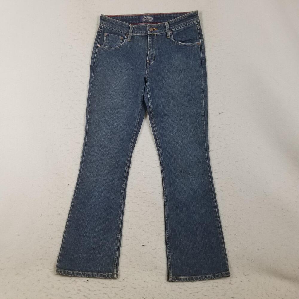 Levi Strauss Signature Jeans Womens 8 30x32 Blue Stretch Low Rise Bootcut Denim